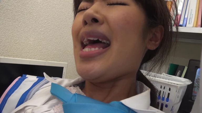 Brunette Asian MILF in Uniform Deepthroats Thick Cock