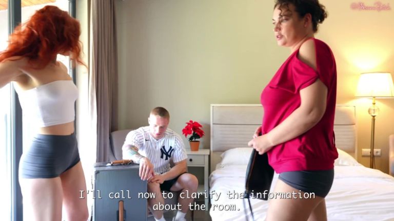One Shared Bed for Three?! on the Very First Day of Their Vacation Together, the Fiance Fucked His Bride and Her Stepmom!