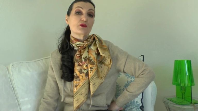 Wear a Silk Scarf and Masturbate in Front of Me, Lady Victoria Valente