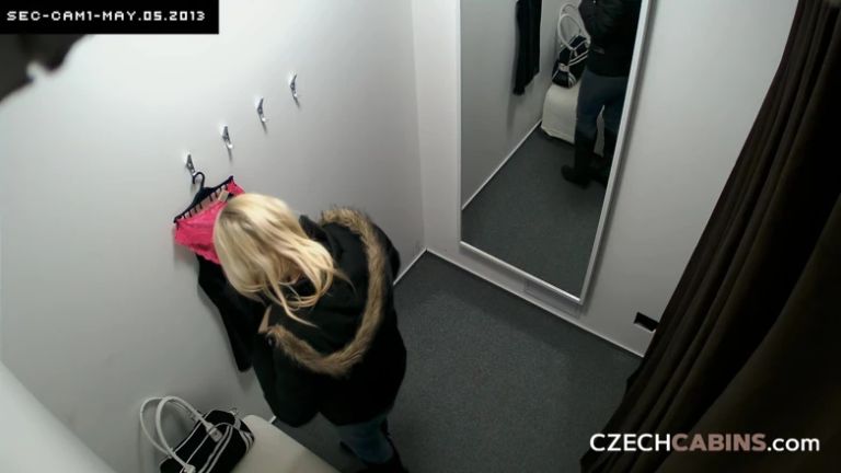 Czech Cabins 2: Fat-ass Blonde Slut Bares It All - She Knows the Camera Loves Her!