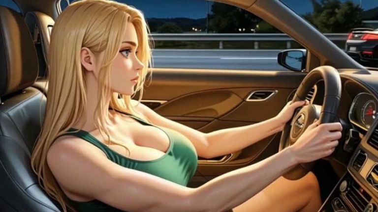 Busty Blond Was Stopped by Officer and What She Gonna Do