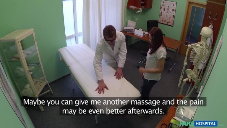 Fake Hospital - Pretty Patient Prepped for Doctor's Oral Medication: a Hot Hospital Encounter