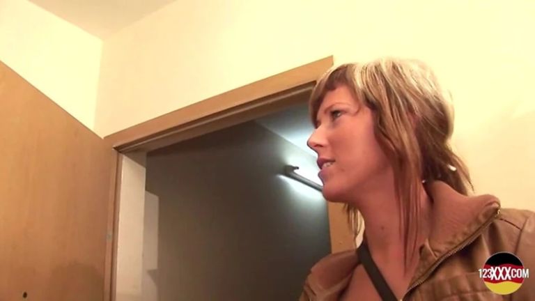Sexy German Chick Strips off Her Dude and Starts Sucking Him