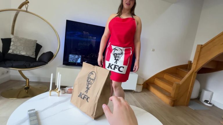 I Offer Him Kfc if He Fucks Me Hard!