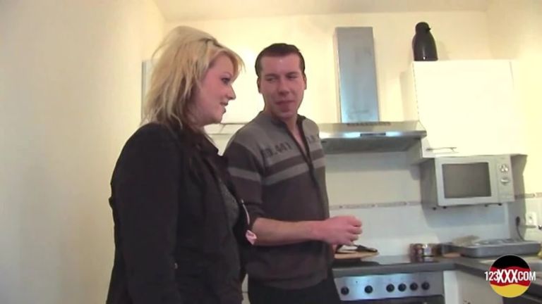 Super Busty and Wild MILF From Germany Adores a Quick Fuck in the Kitchen