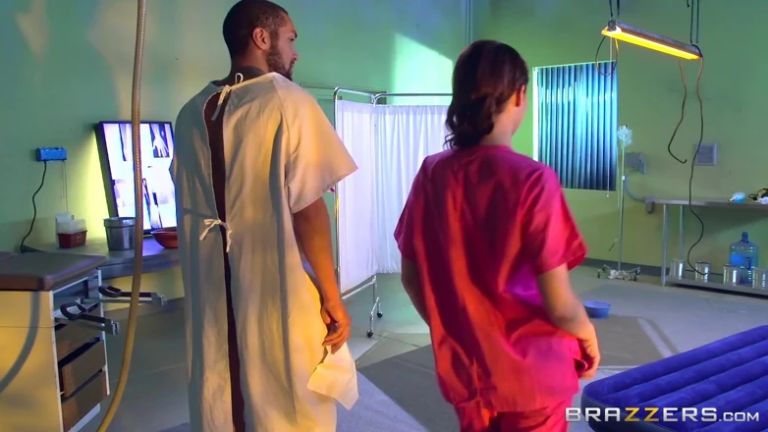 Big Tit Nurse Britney Amber Uses a Wet Massage to Seduce Patient Mickey for Hot Sex