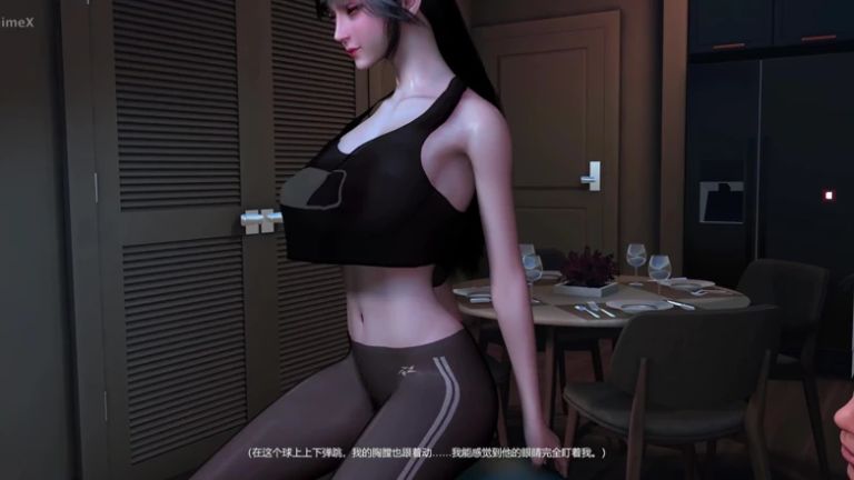 3D Super Sexy Yoga Teacher Teasing the Young Big Cock to Fuck Her Pussy