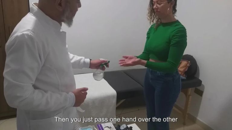Real Examination of Anal Touch in a Woman by the Proctologist