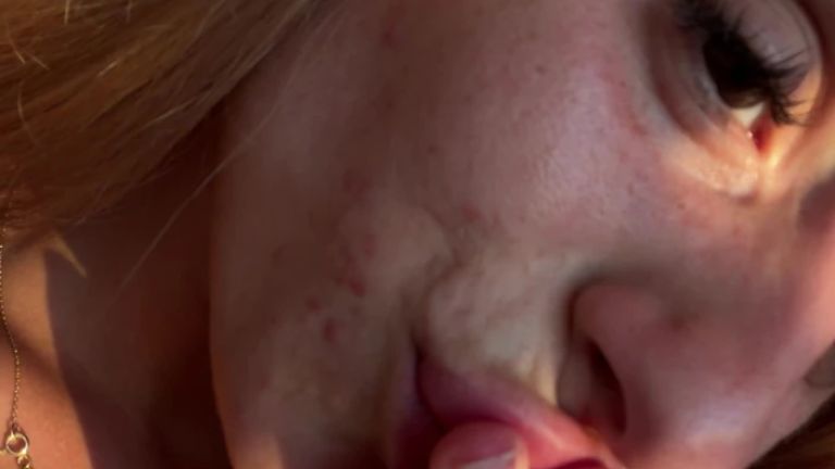 JOI Instructions with Lots of Saliva I Hold My Pussy Open Blonde 18 Year Old with Big Tits Tattoos and Hairy Pussy