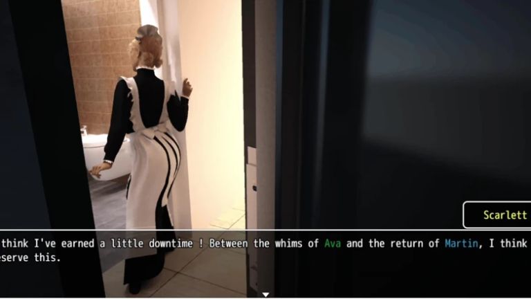 Martin Got Trapped With Maid Scarlett In Her Bathroom and Licked Her Pussy Until She Squirts