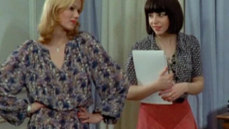 Brigitte Lahaie and Kathy Stewart Suck the Boss Under the Desk
