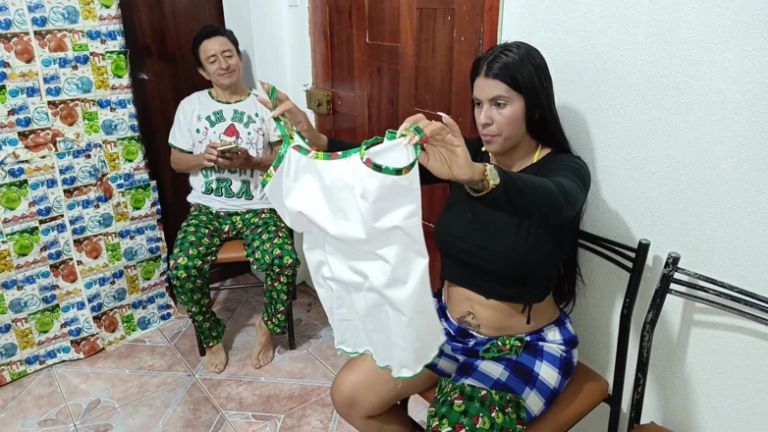Old Stepfather Fucks One of His Busty, Curvy Stepdaughters for Christmas