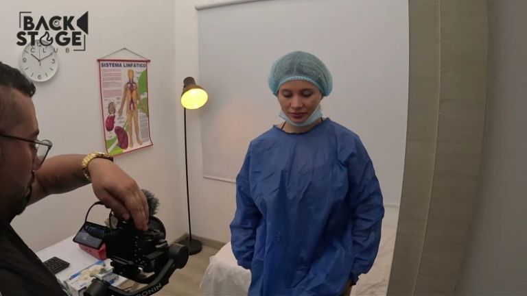 Behind the Scenes in Nurse Video with Karen Sleent and Fred Nunex - Back Stage Club