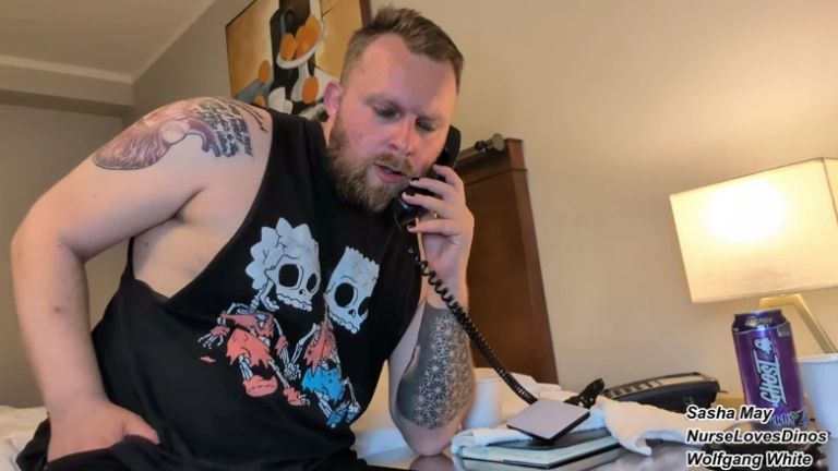 Man Stretching Needs More Self-care - Rimjob and Blowjob Threesome - Nurselovesdinos, Sasha May, Wolfgang White