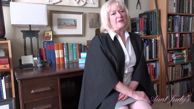 Auntjudys - Your 69yo Mature Teacher Ms. Louise Helps You Get Your Grades up