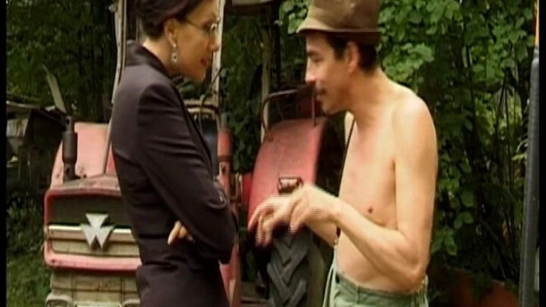 Brunette German MILF Babe Gets Anal Pounded Outdoors by Huge Cock